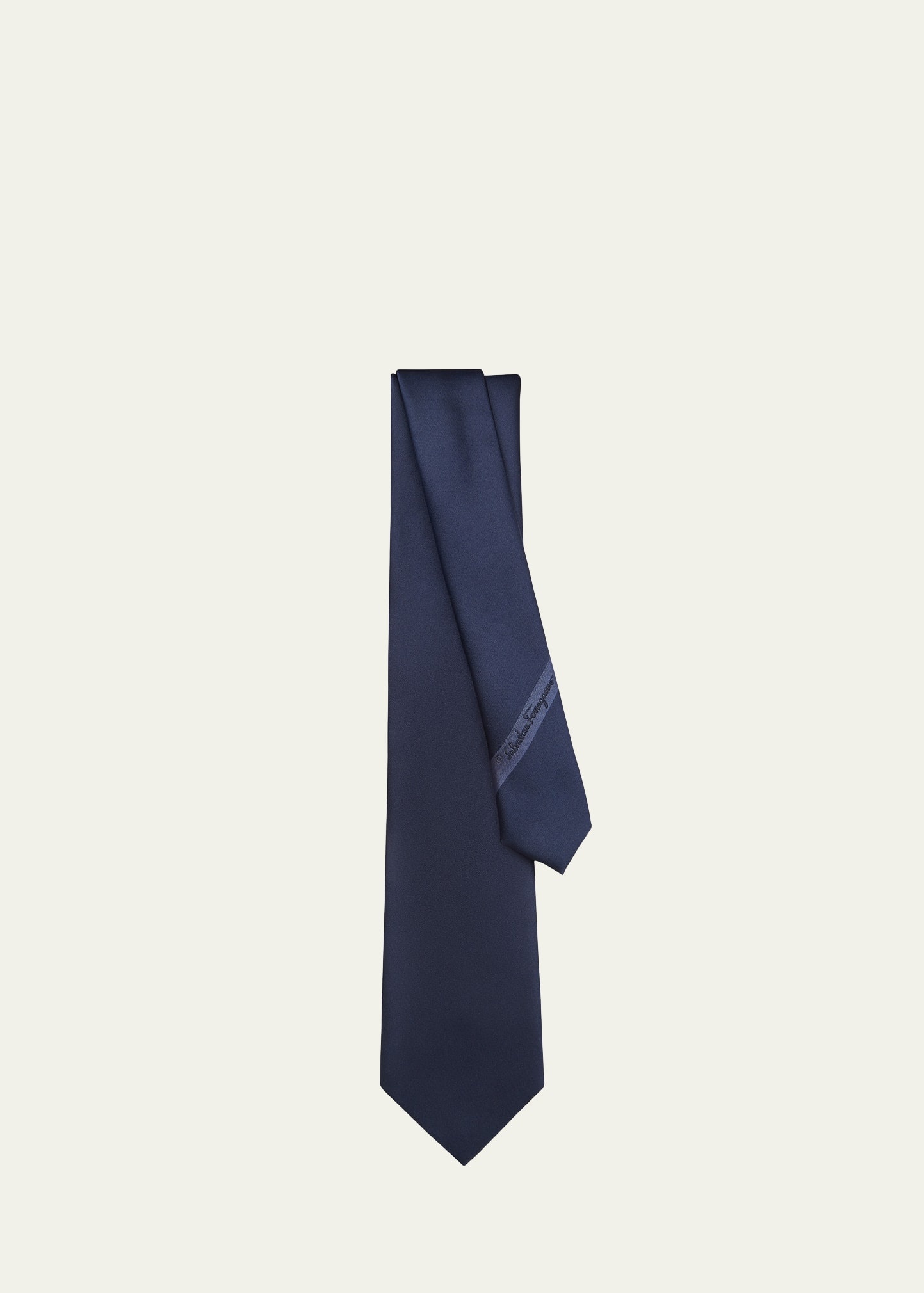 Men's Solid Silk Tie - 2