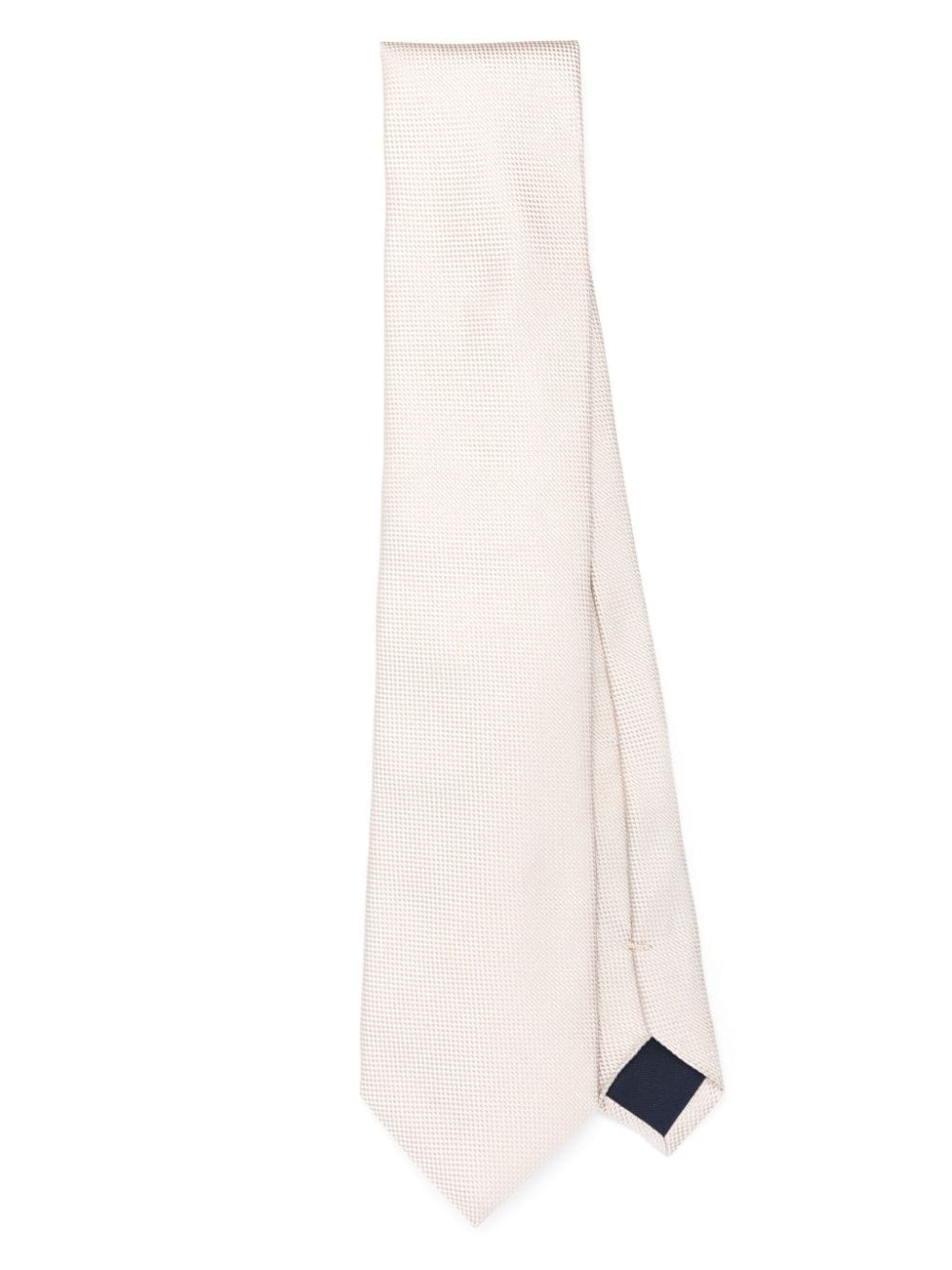 interwoven-design silk tie - 1