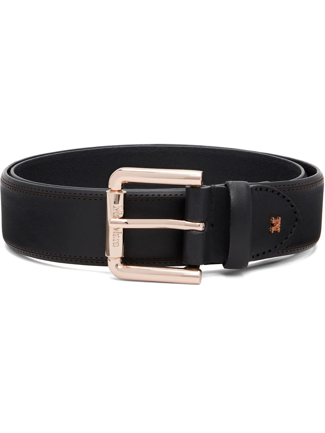 Black Leather Belt - 1
