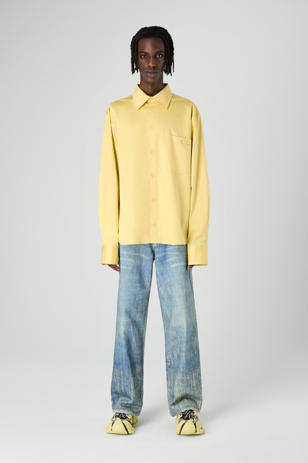Yellow Cotton Shirt - 2