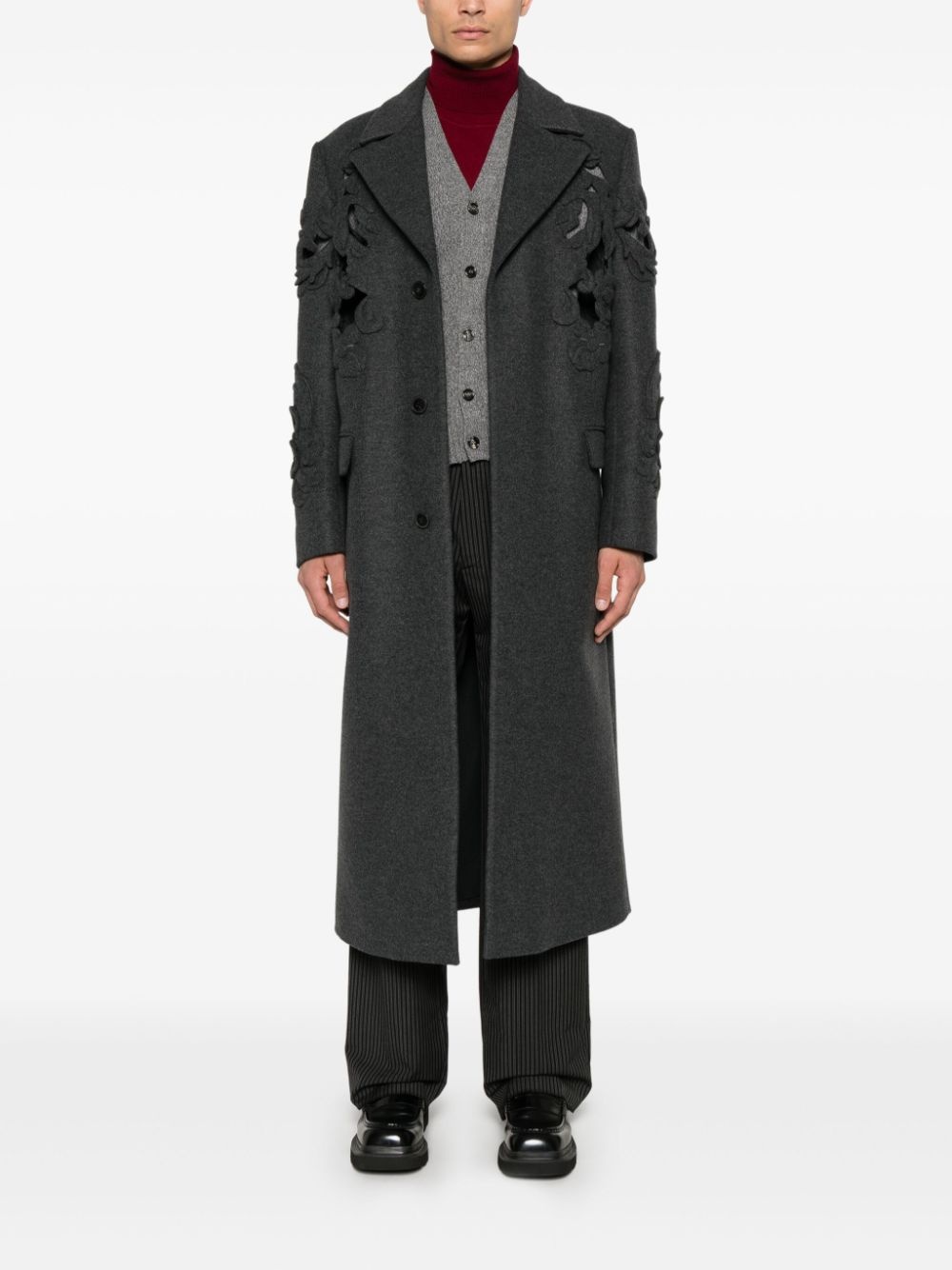 cut-out coat - 2