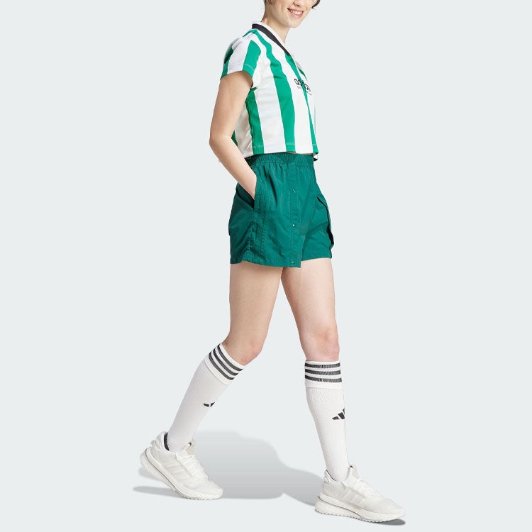 (WMNS) adidas Tiro Snap-Button Shorts 'Green' IM5015 - 4