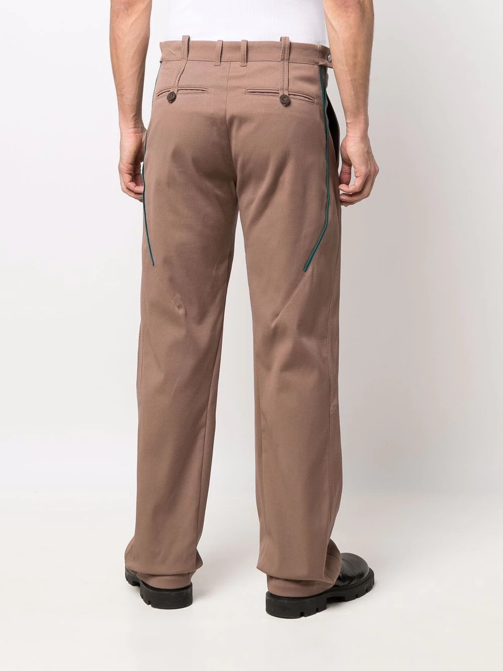 straight-leg chino trousers - 4