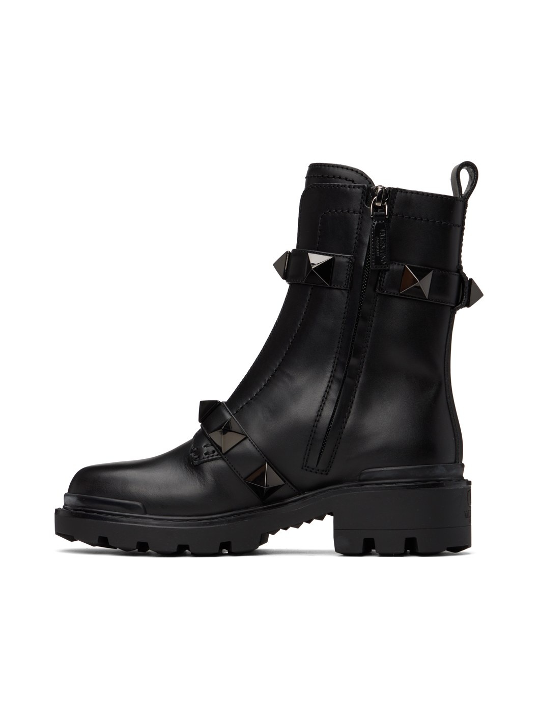 Black Roman Stud Boots - 3