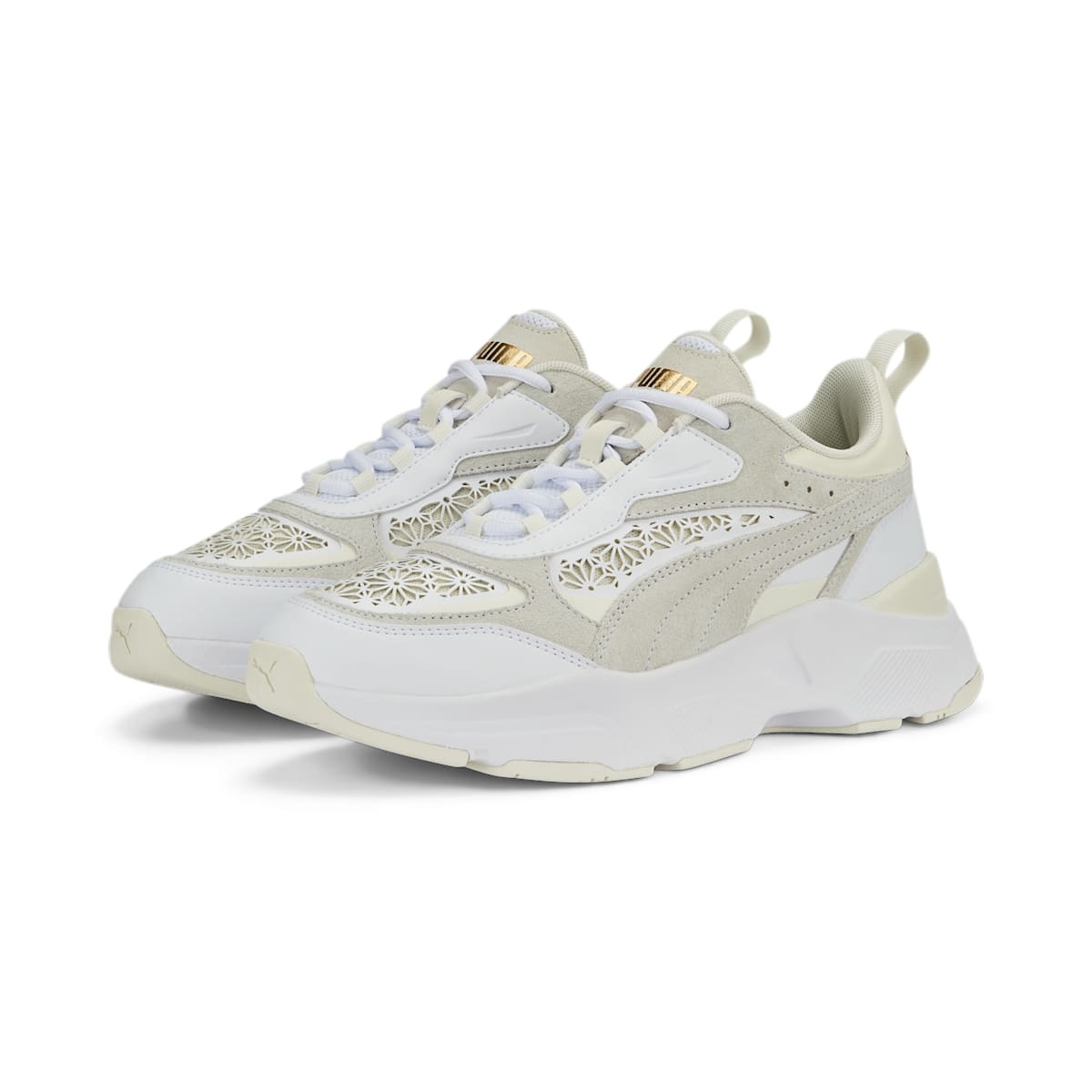 (WMNS) PUMA Cassia Laser Cut 'White Pristine' 389298-01 - 3