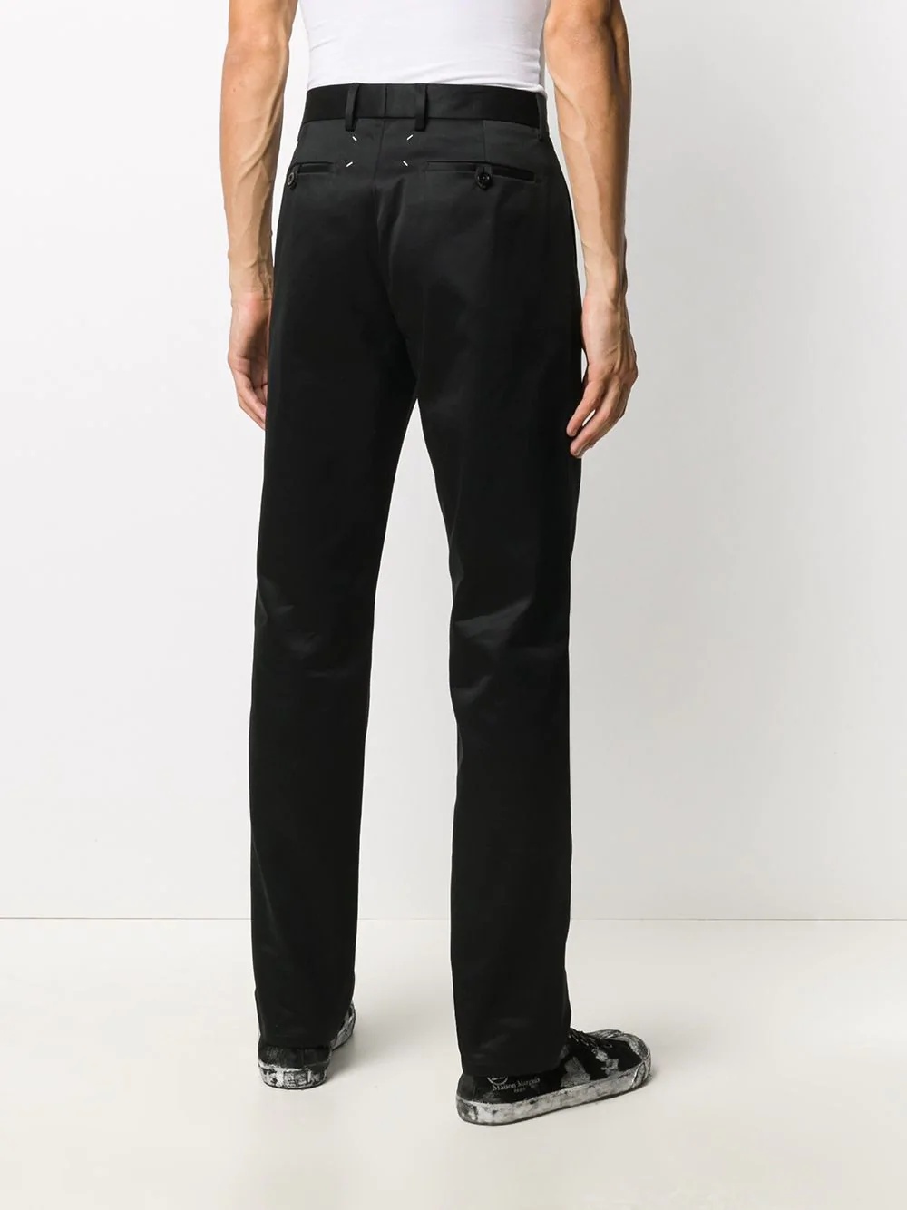 slim-fit straight-leg trousers - 4