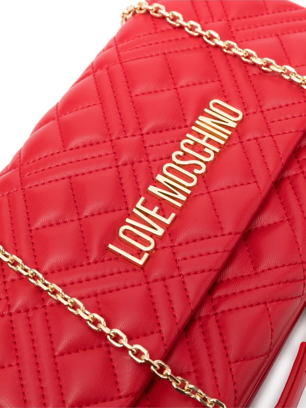 logo-plaque quilted crossbody bag - 5