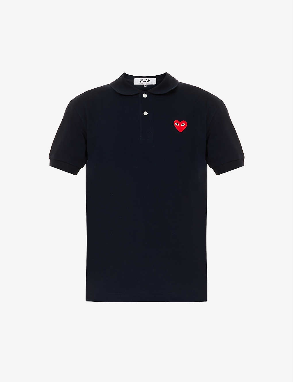 Logo-appliqué cotton-piqué polo shirt - 1