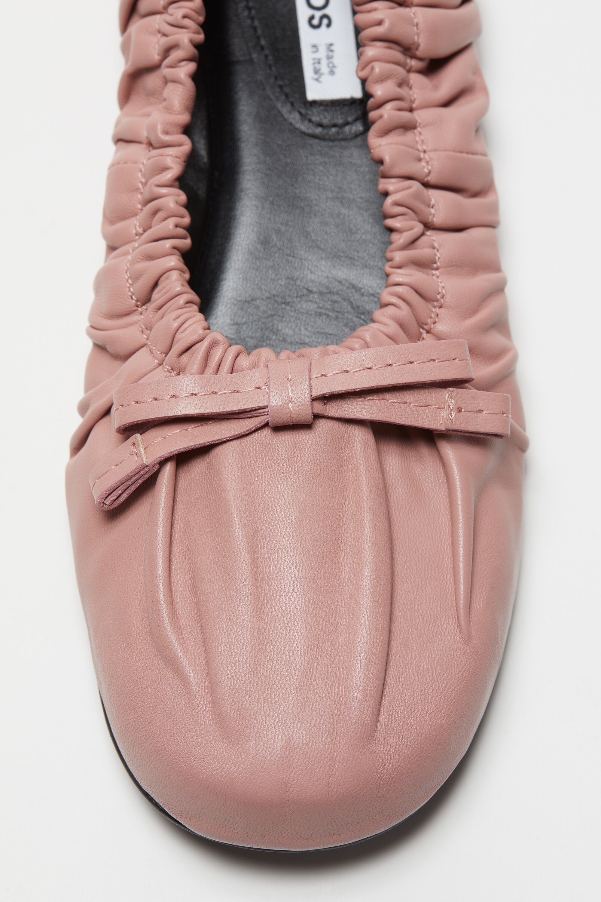 Leather ballet flat - Pink - 3