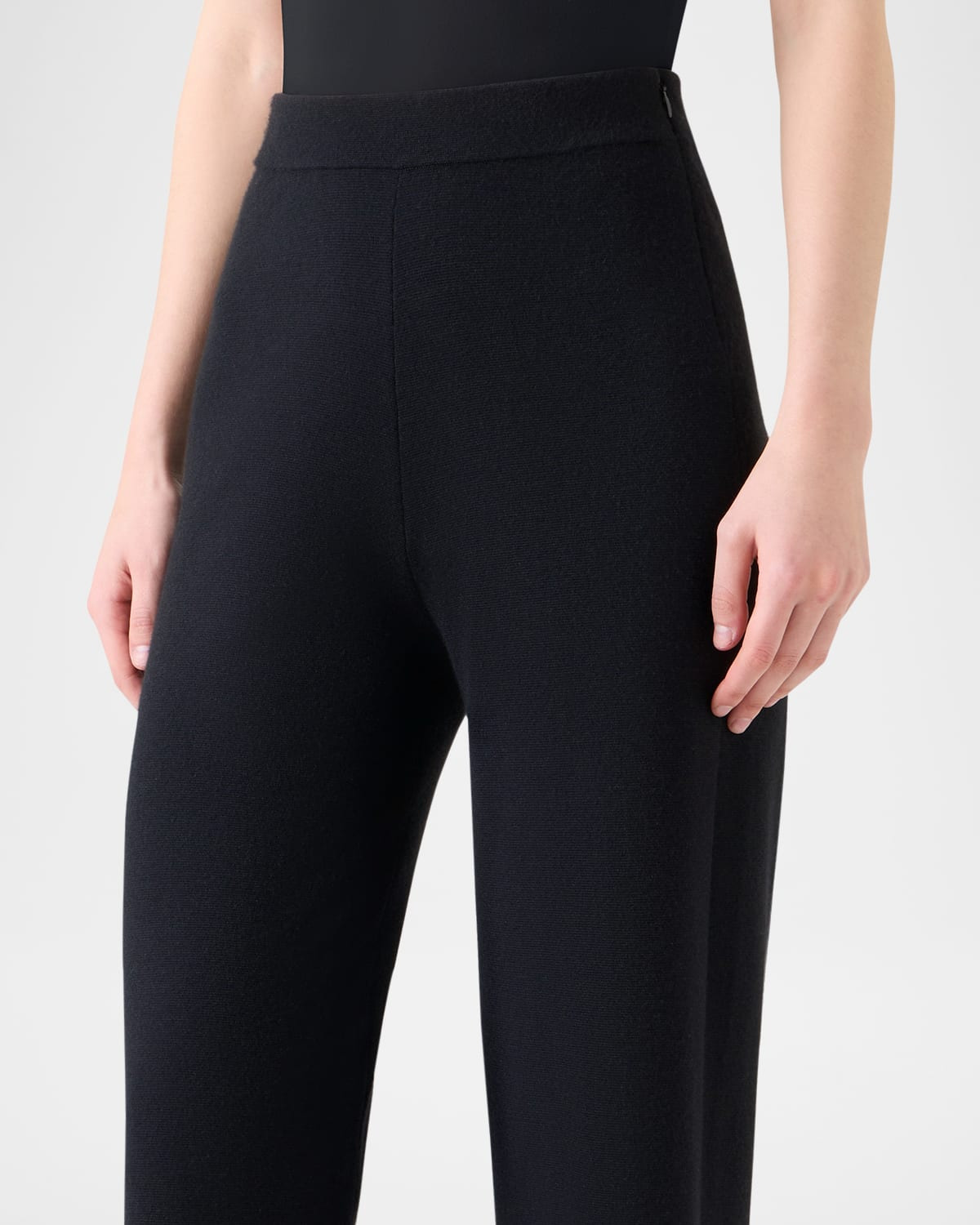 Cashmere Milano Knit Bootcut-Leg Pants - 6