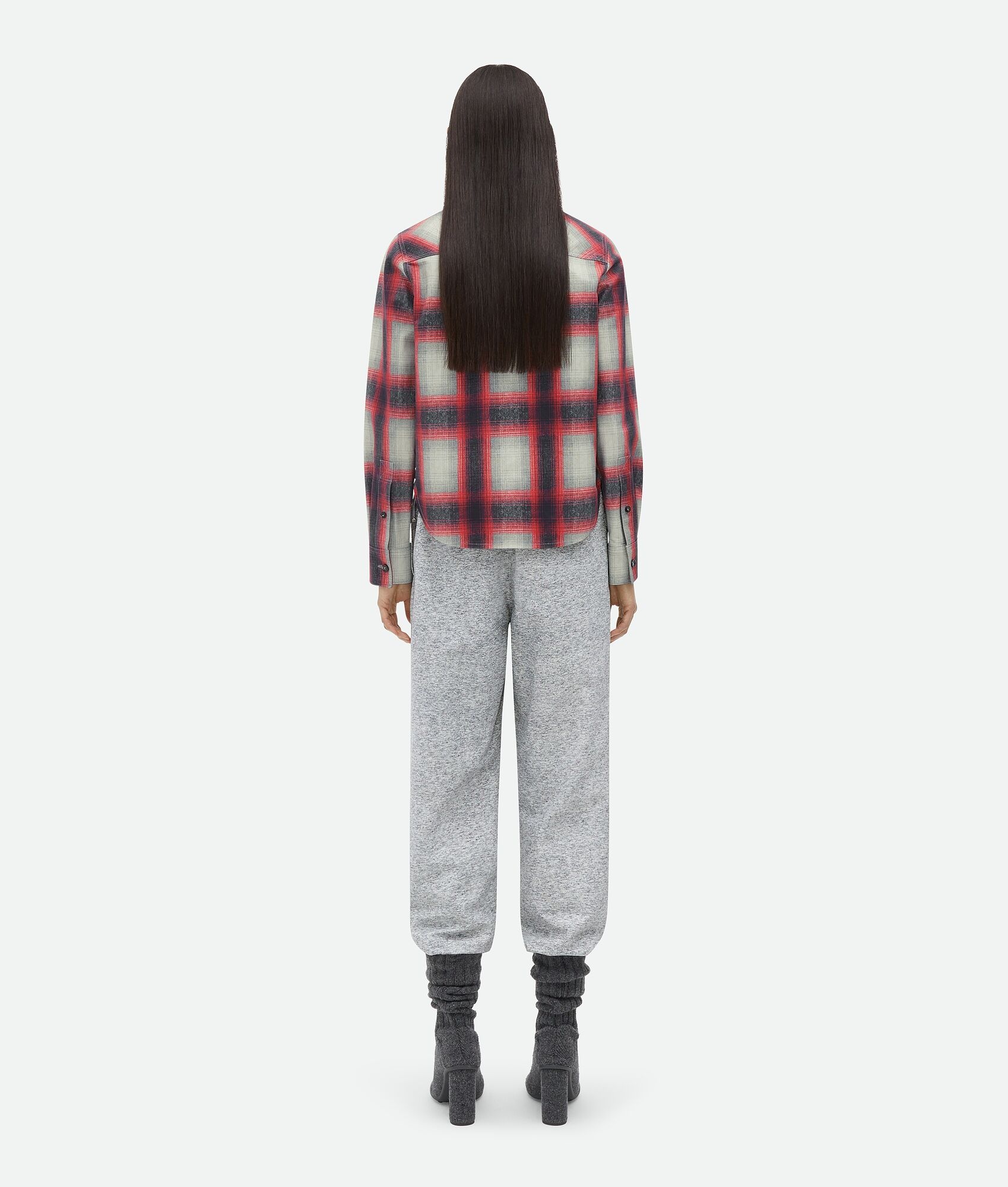 Printed Leather Check Shirt - 3