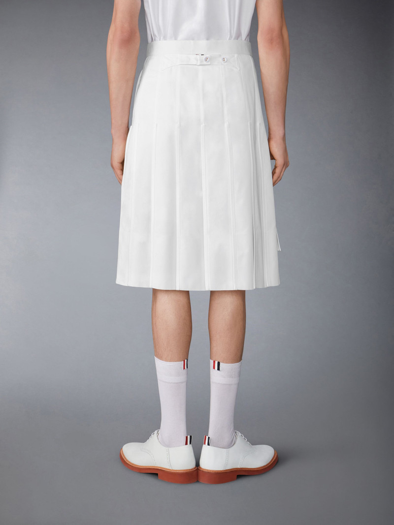 Typewriter Self Tipping Midi Classic Pleated Skirt 3