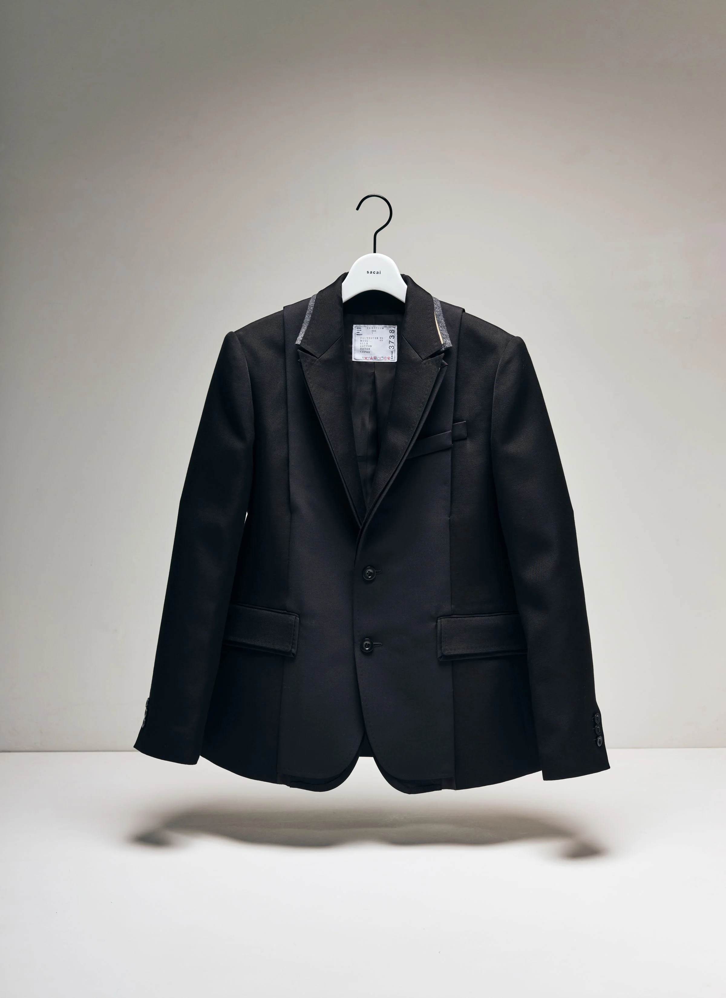 sacai Doeskin x Double-Faced Silk Cotton Jacket - 25-03738m-001