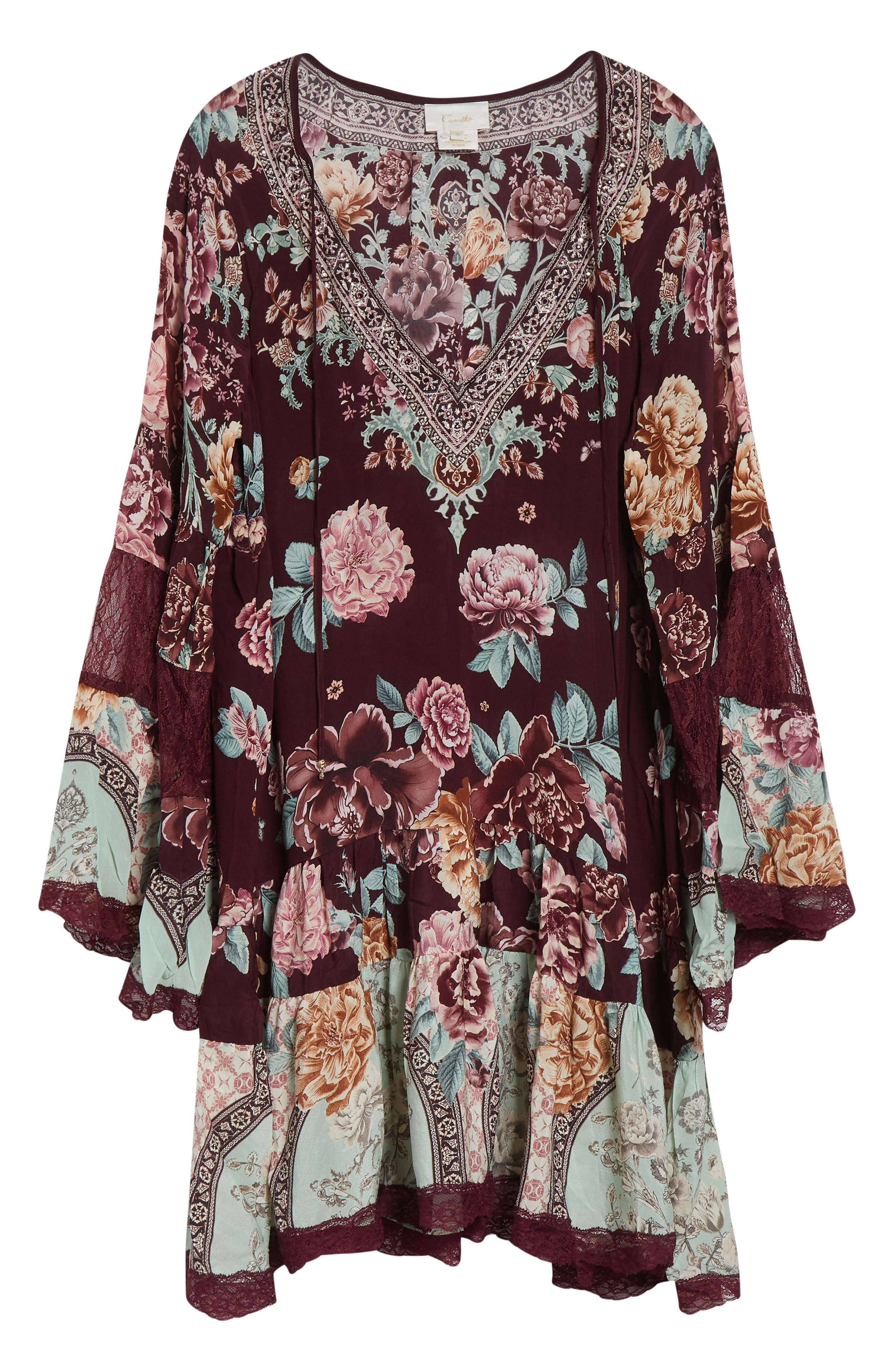 Camilla If These Tiles Could Talk Long Sleeve Tiered Dress at Nordstrom - 5