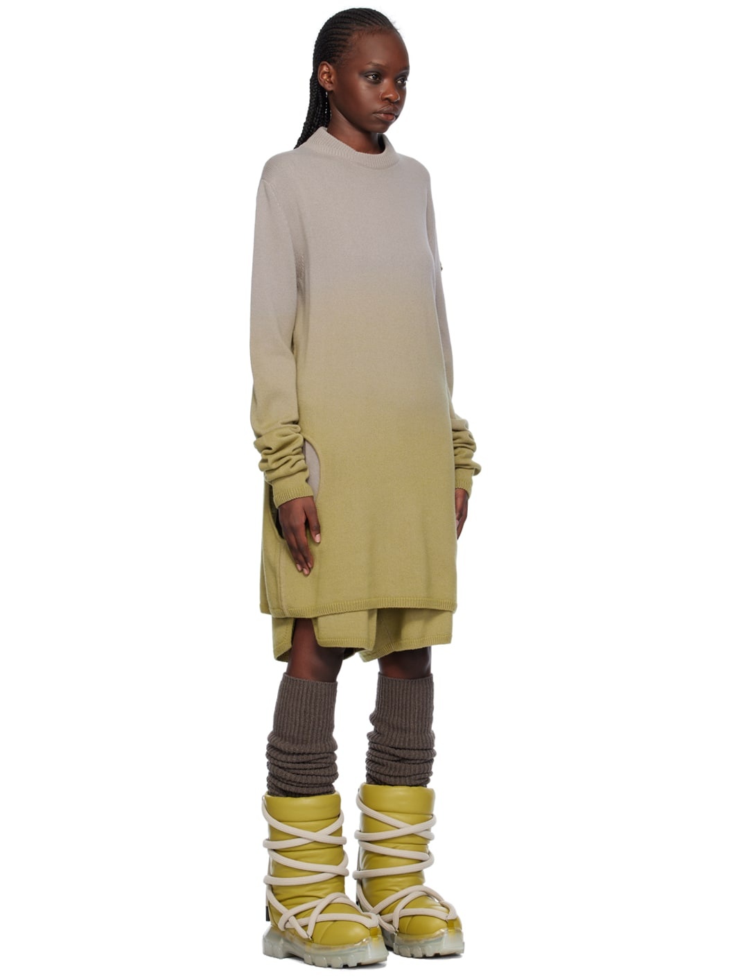 Taupe & Green Moncler Edition Sweater - 2