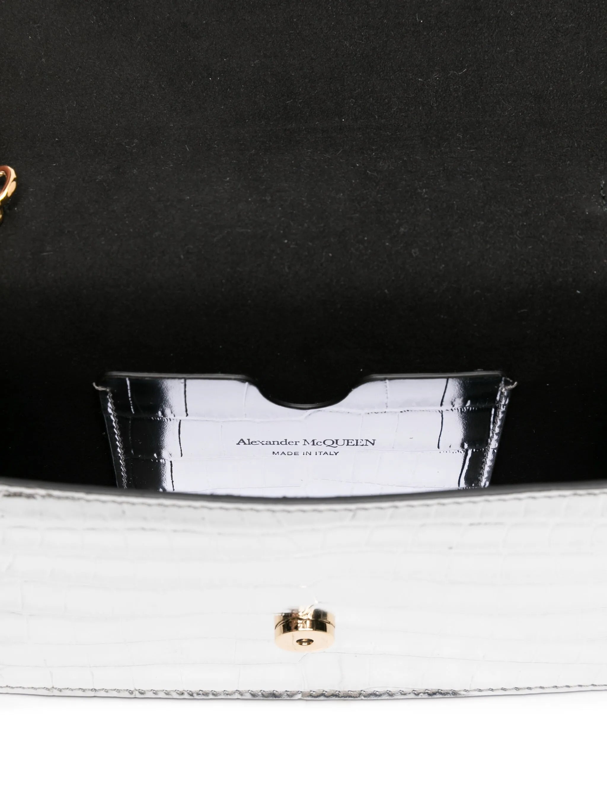 Alexander Mcqueen Skull-embellished Crocodile-effect Bag - 5