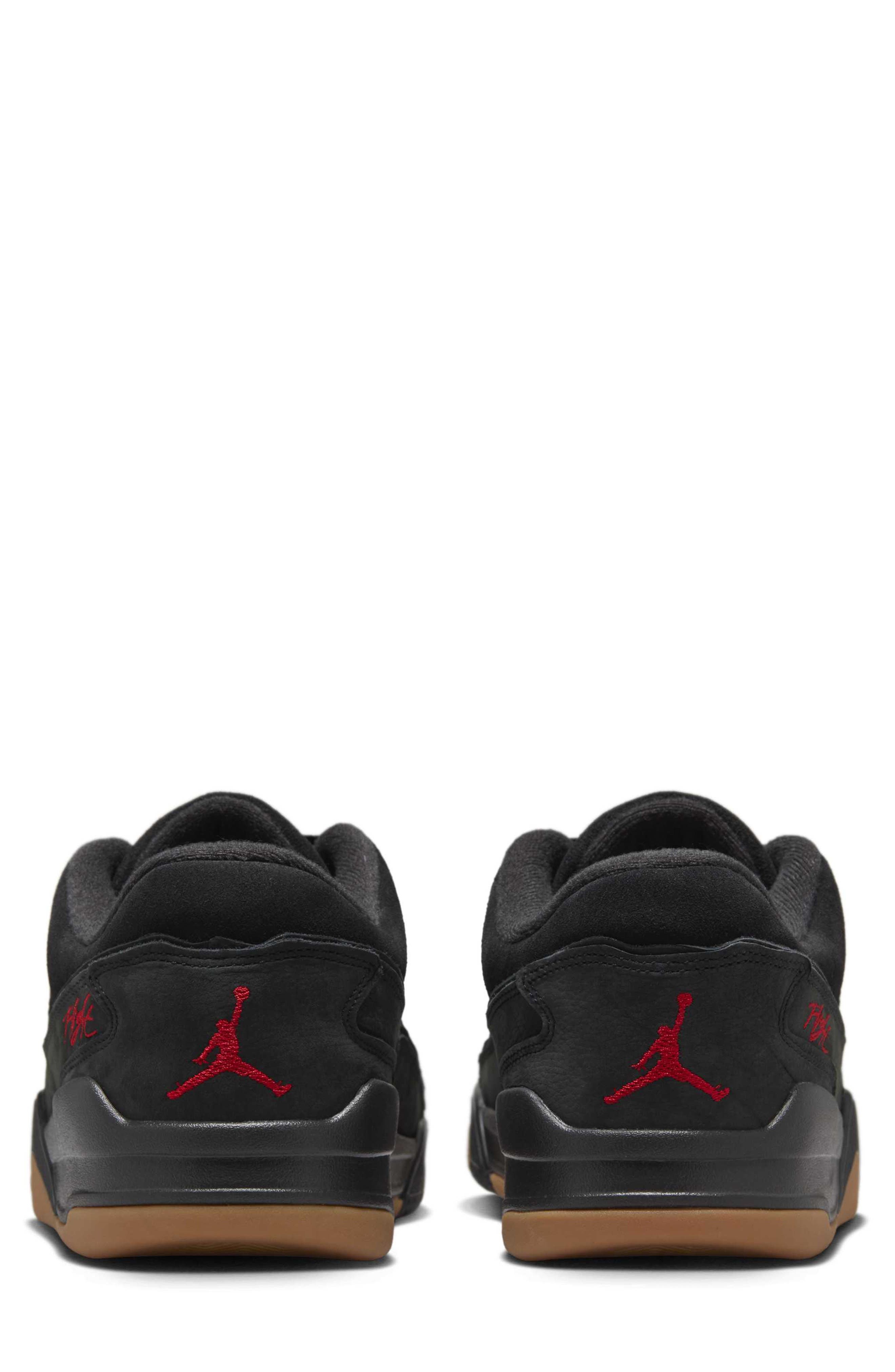 Nike Jordan Flight Court Sneaker in Black/Varsity Red at Nordstrom - 5