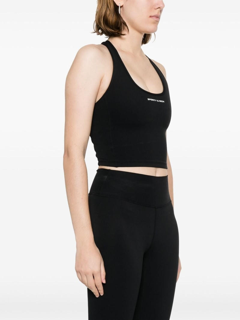 logo-print crop top 3