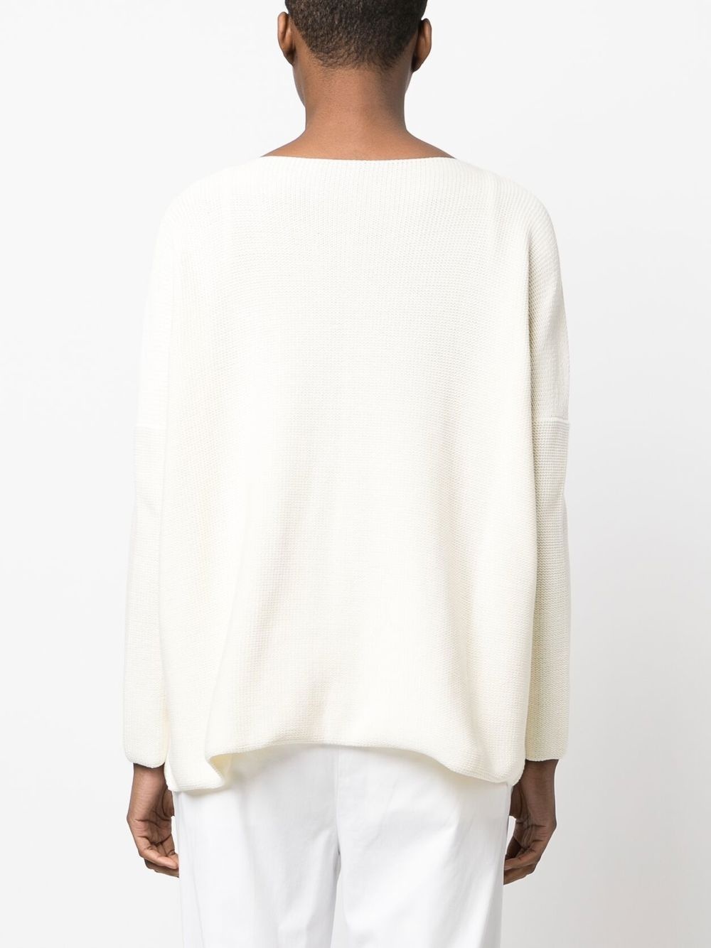 open pocket boat neck jumper - 4