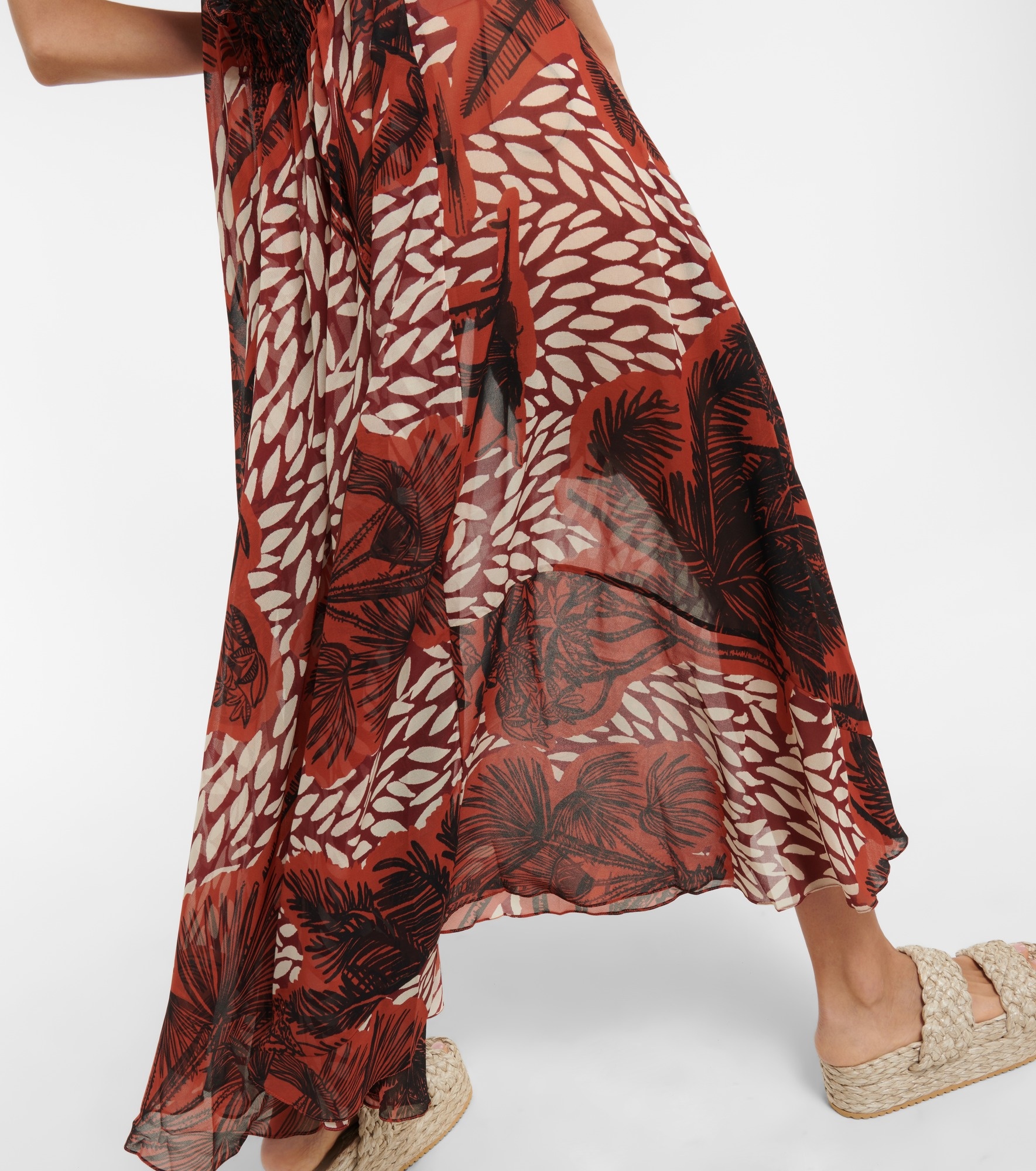 Floral halterneck maxi dress - 5