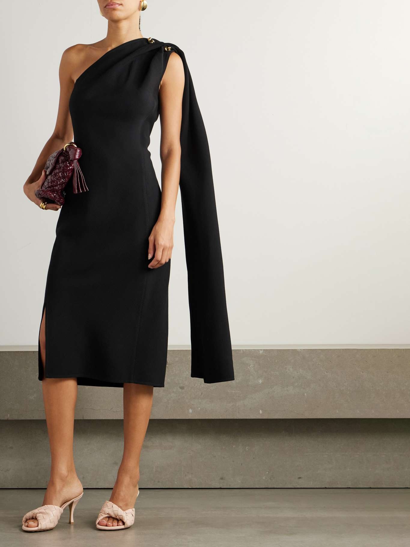 Bottega Veneta Wool Viscose Crepe Dress | REVERSIBLE