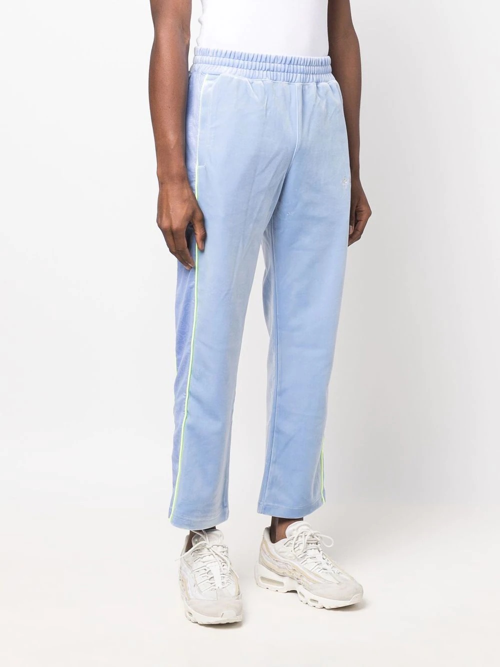 cropped leg track pants - 4