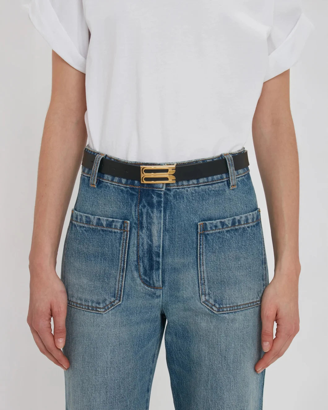 FRAME BUCKLE BELT BLACK - 4