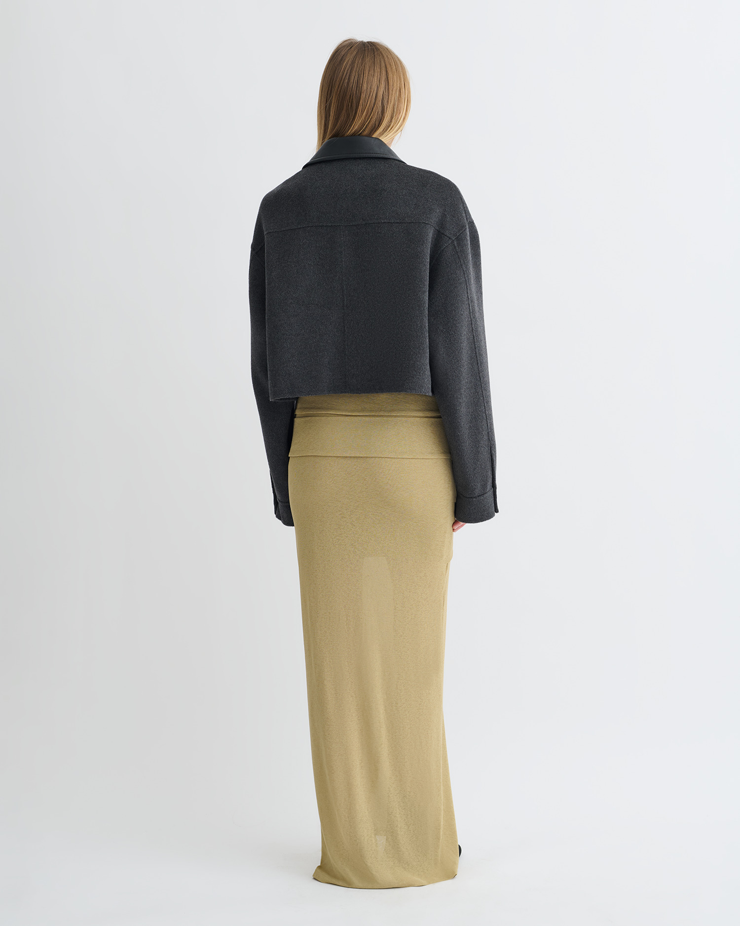 Cropped Double Wool Jacket - 2