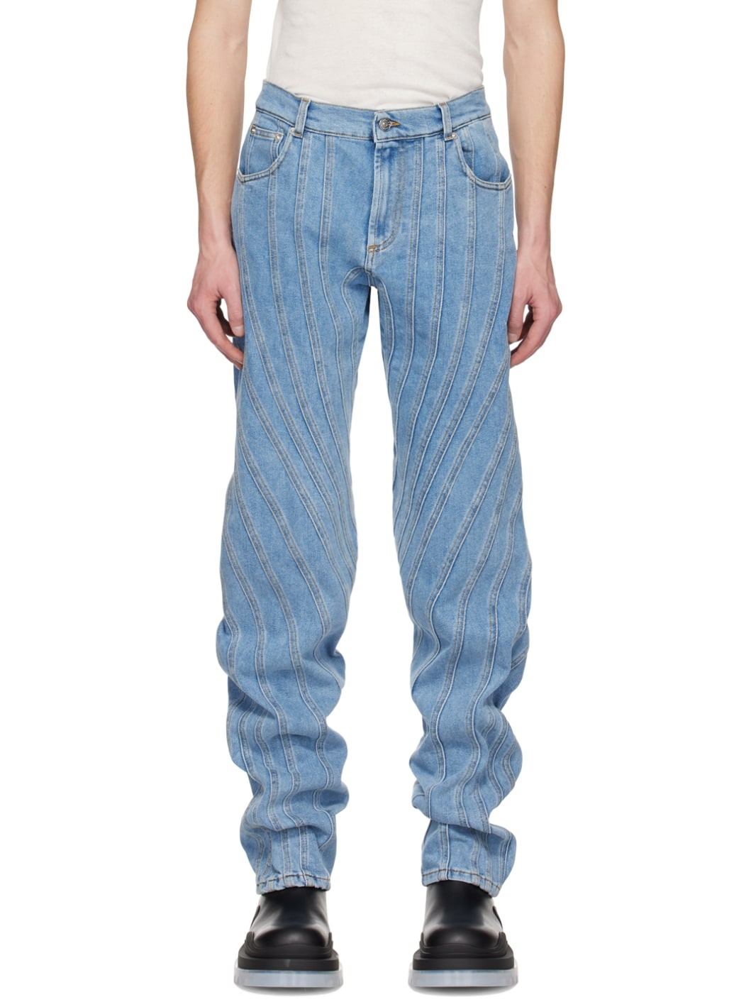 Blue Spiral Jeans - 1