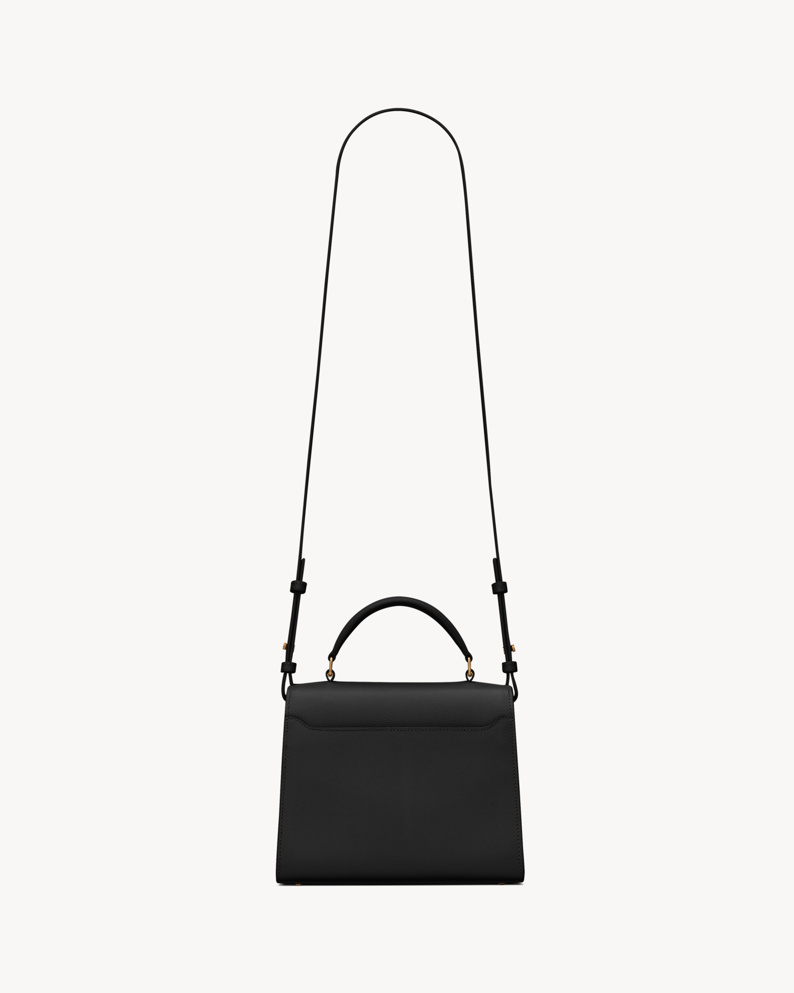 CASSANDRA MINI TOP HANDLE BAG IN GRAIN DE POUDRE EMBOSSED LEATHER - 3