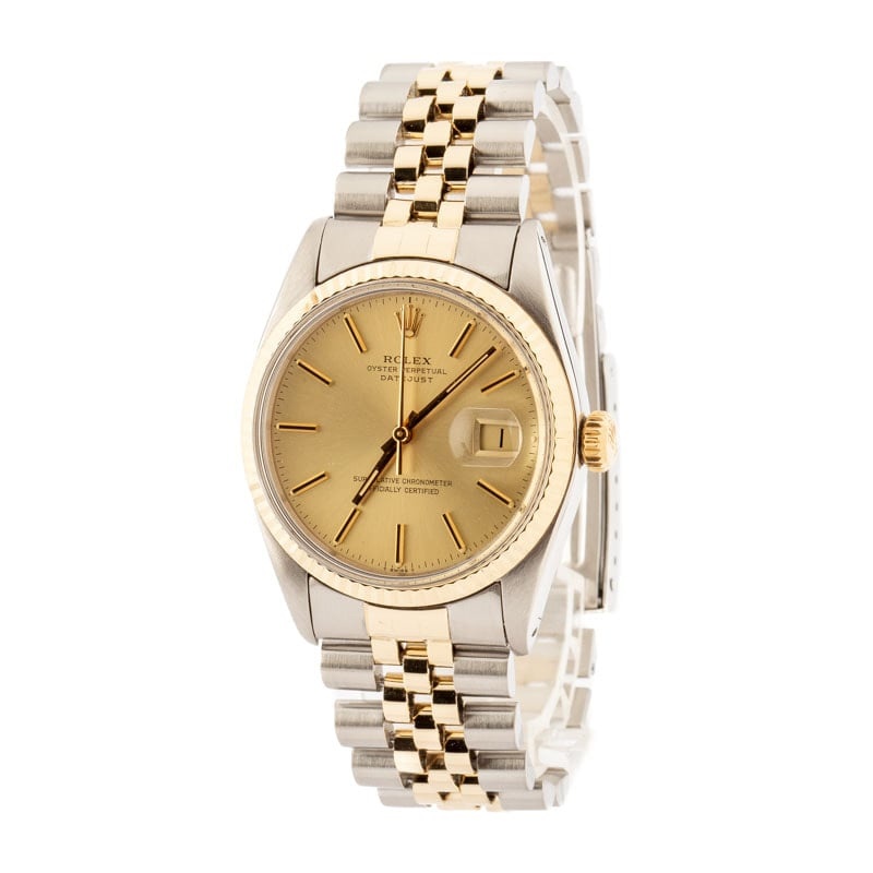 Rolex Datejust 16013 Champagne Index Dial - 2