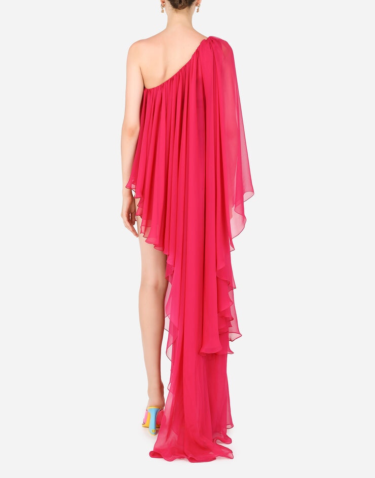 Chiffon one-shoulder dress - 2