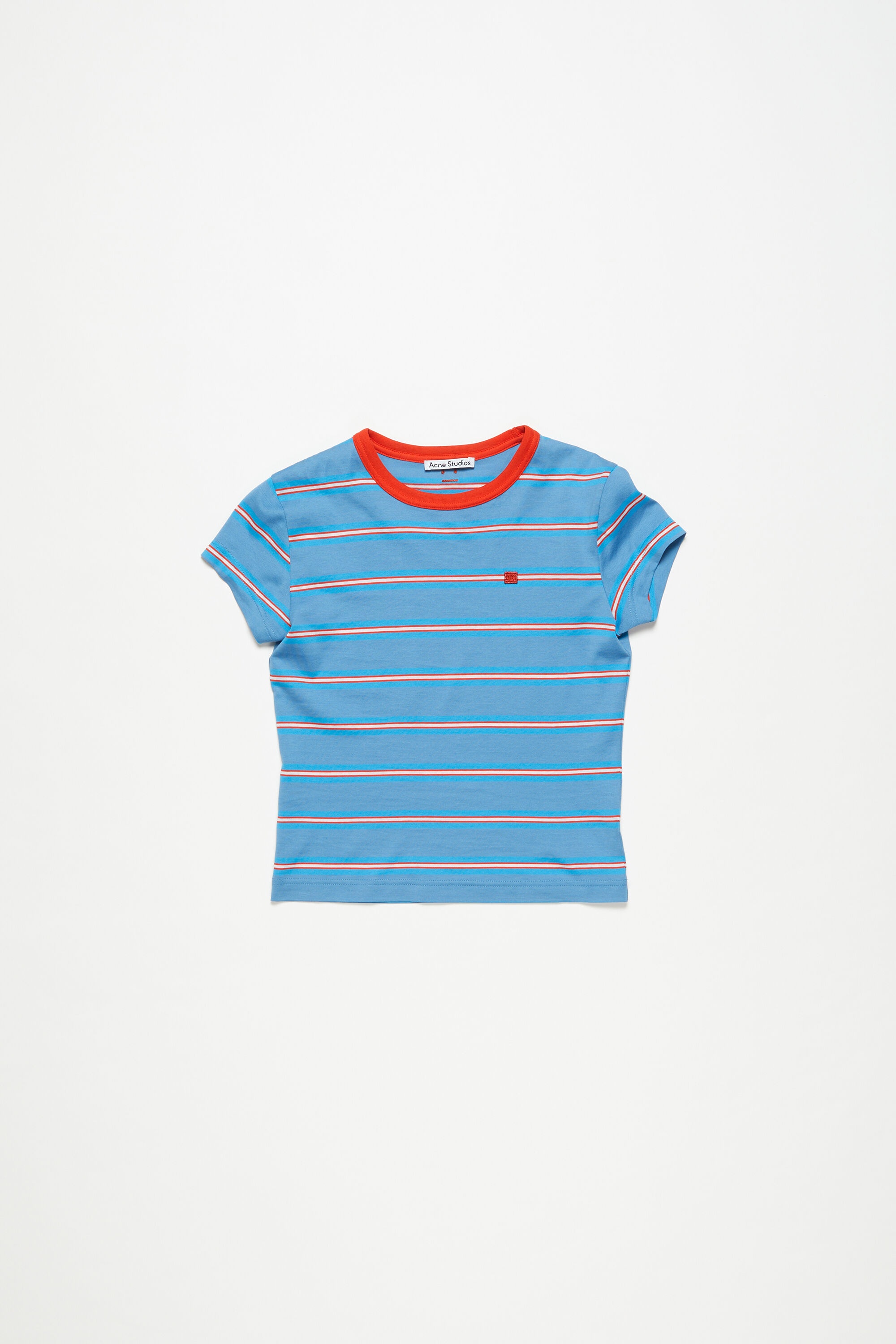 Crew neck t-shirt - Fitted fit - Sea Blue - 1