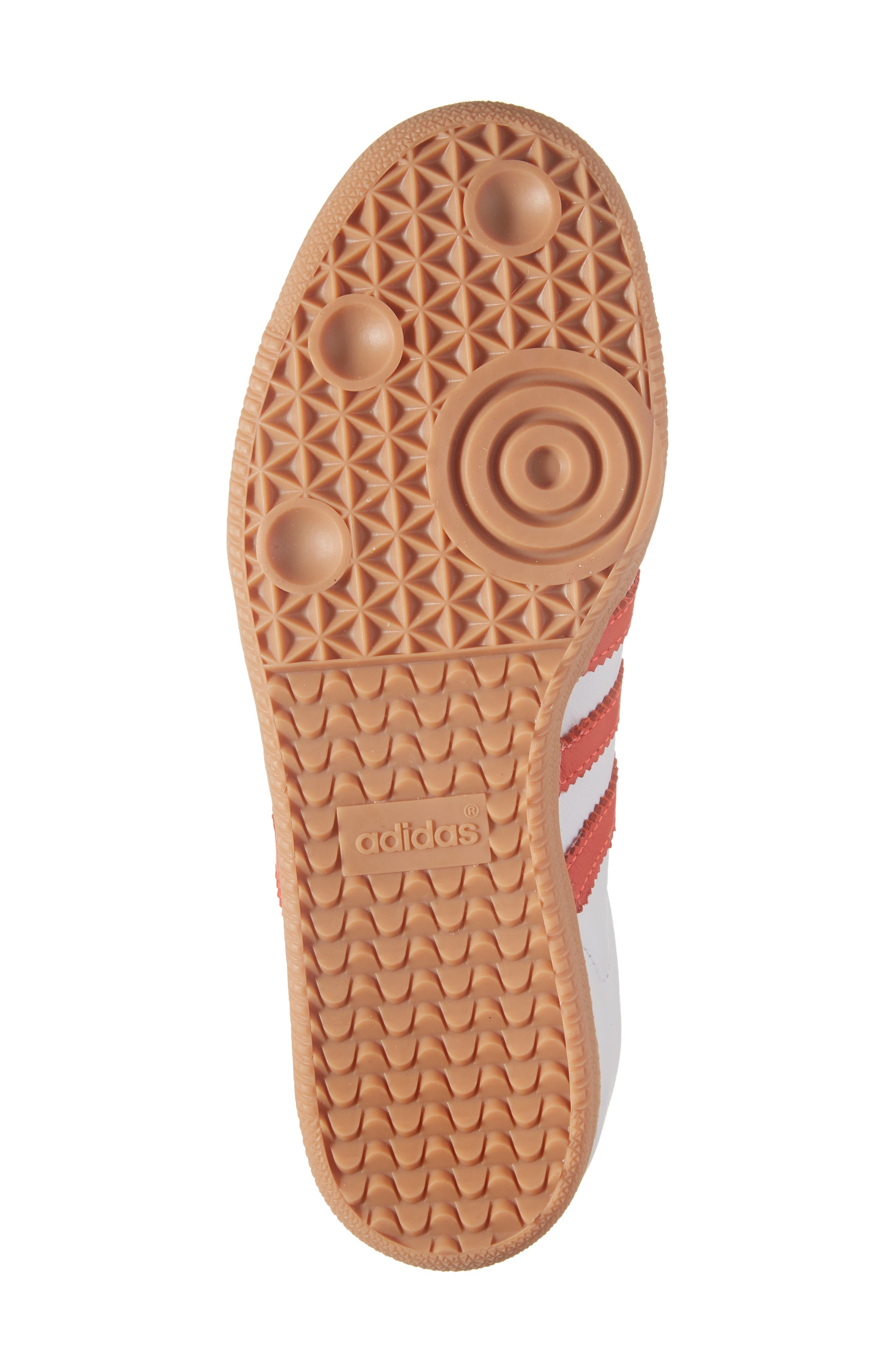 adidas Samba OG Sneaker in White/Solar Red/Off White at Nordstrom - 6