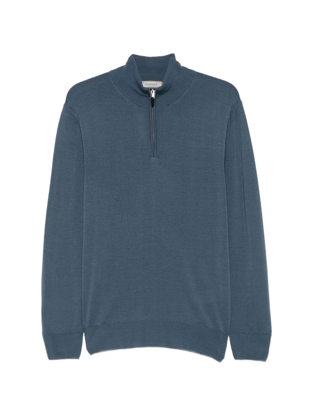 quarter-zip wool sweater - 1