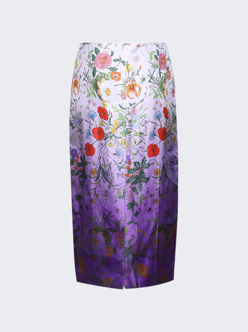 GUCCI Flora Midi Skirt Lilac And Purple outlook