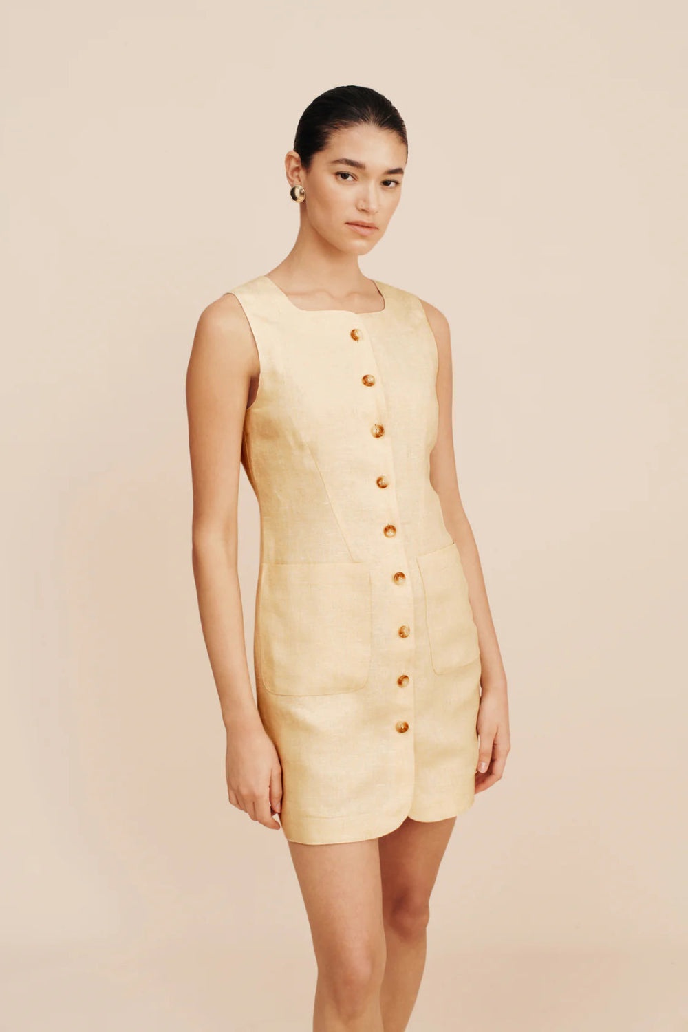 Emma Button Down Mini Dress - 2