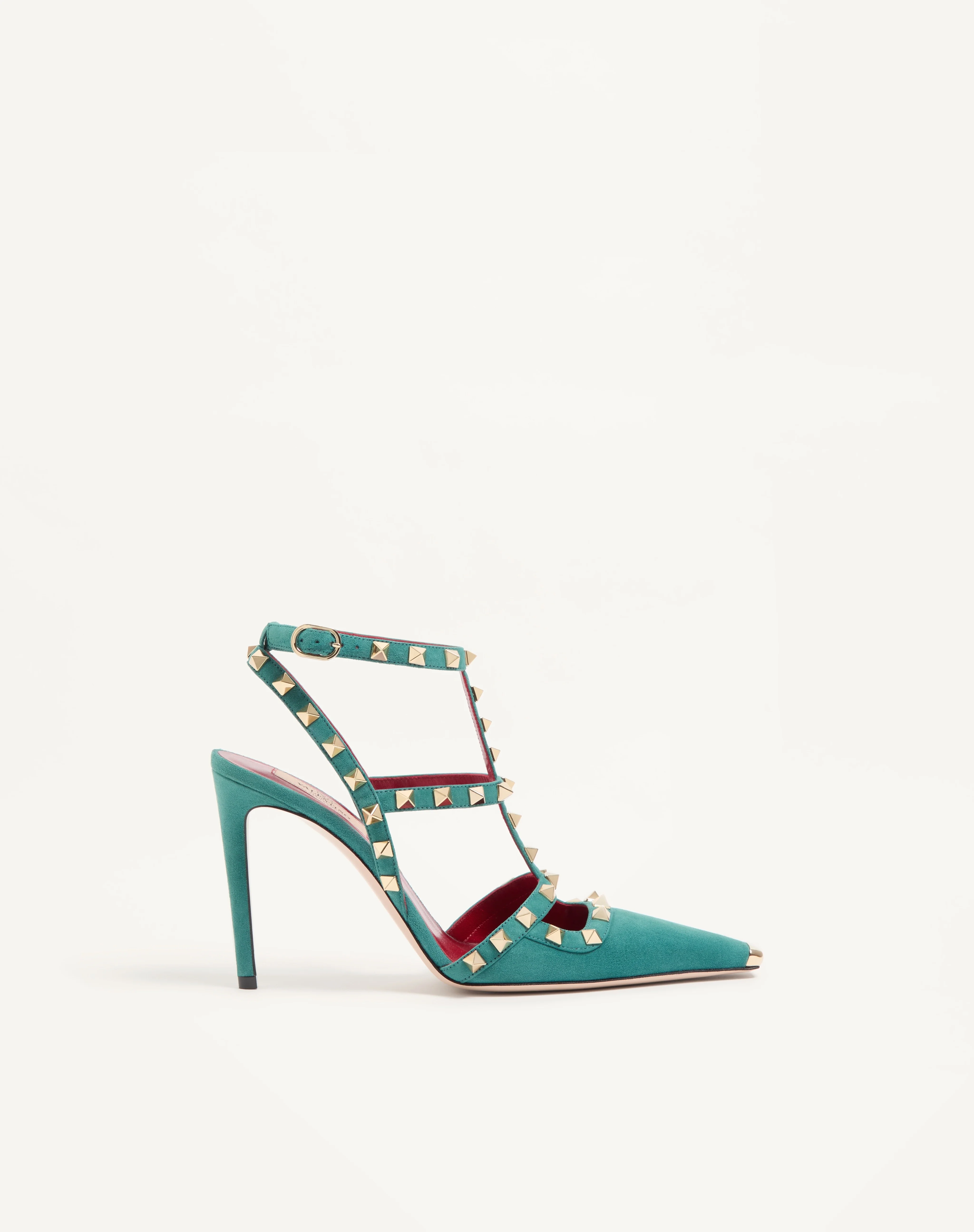 ROCKSTUD SUEDE PUMPS 100MM - 1