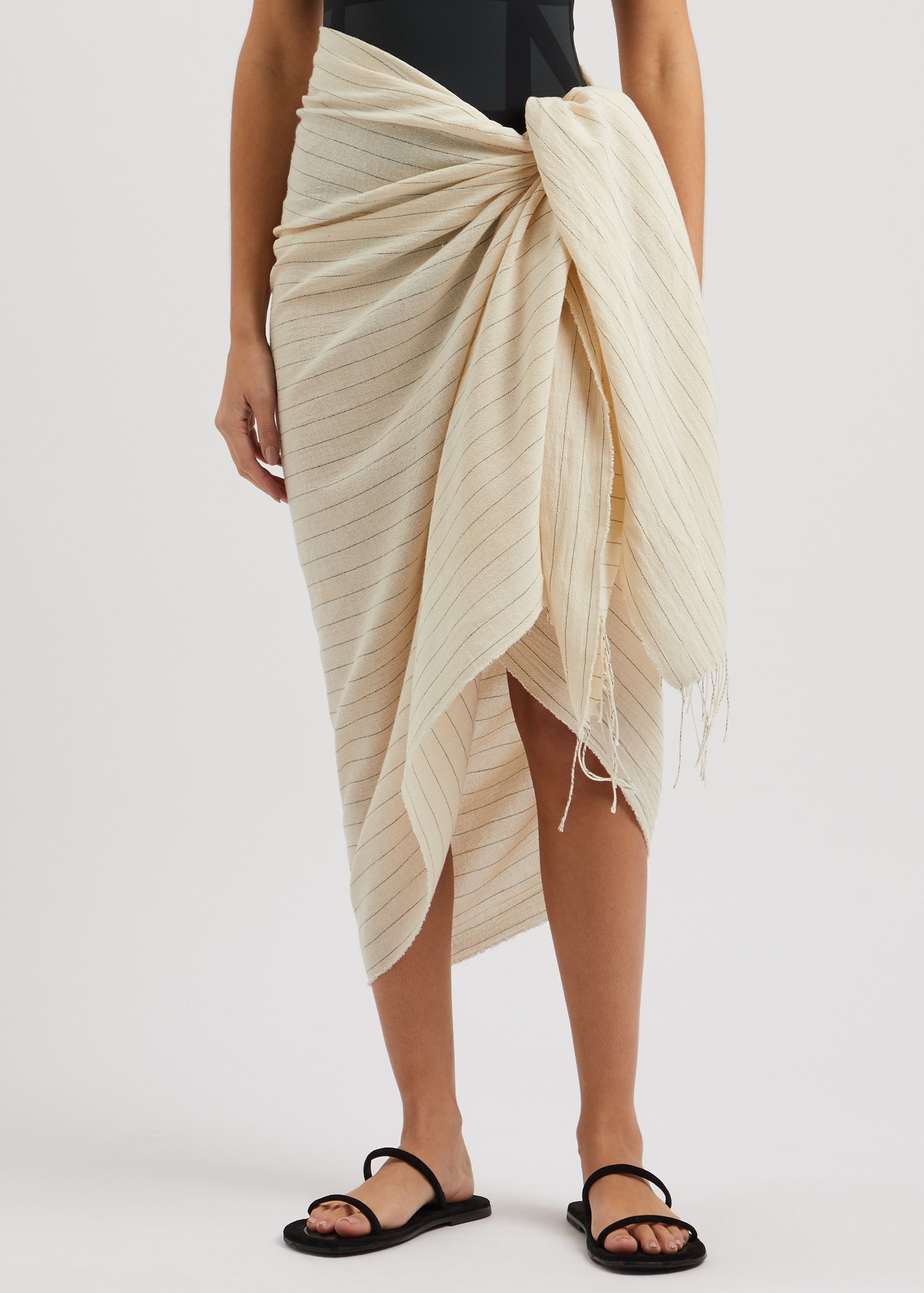 Pinstriped cotton sarong - 2