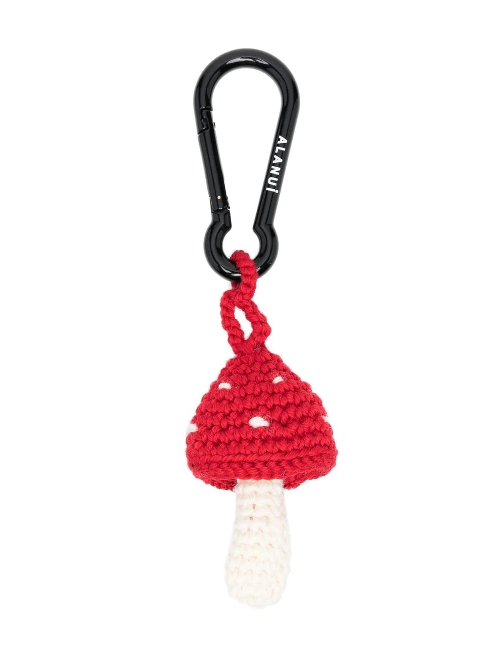 crochet mushroom keyring - 1