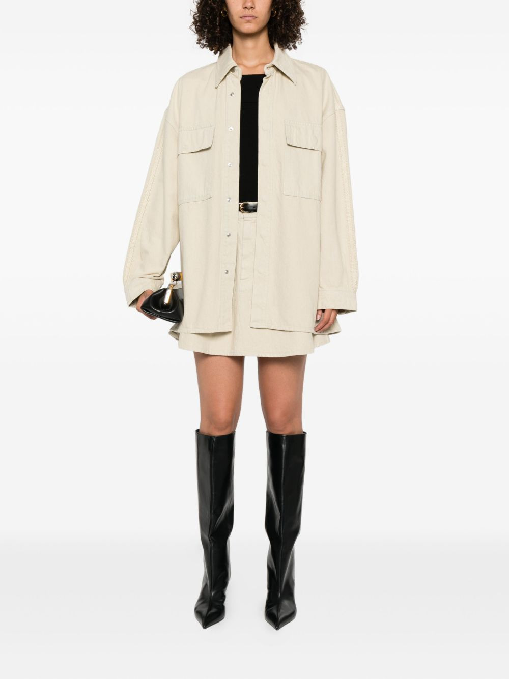 flap-pocket shirt jacket - 2