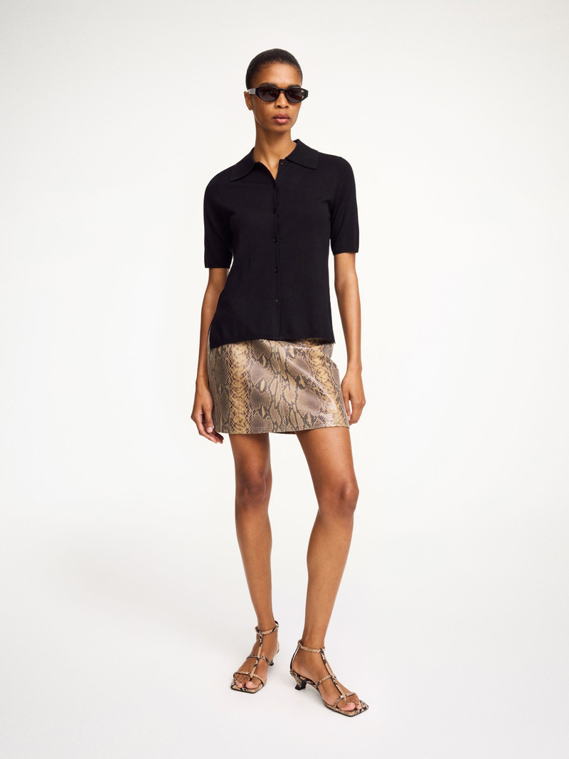 BY MALENE BIRGER Coras leather skirt outlook
