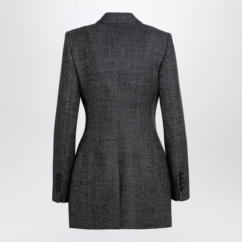 ジャケット Dolce&Gabbana Anthracite grey tweed double-breasted jacket Dolce & Gabbana Anthracite Grey Tweed Double-breasted Jacket