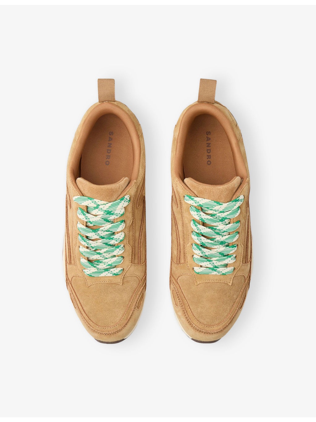 Mixed-Material Low-Top Trainers - 2