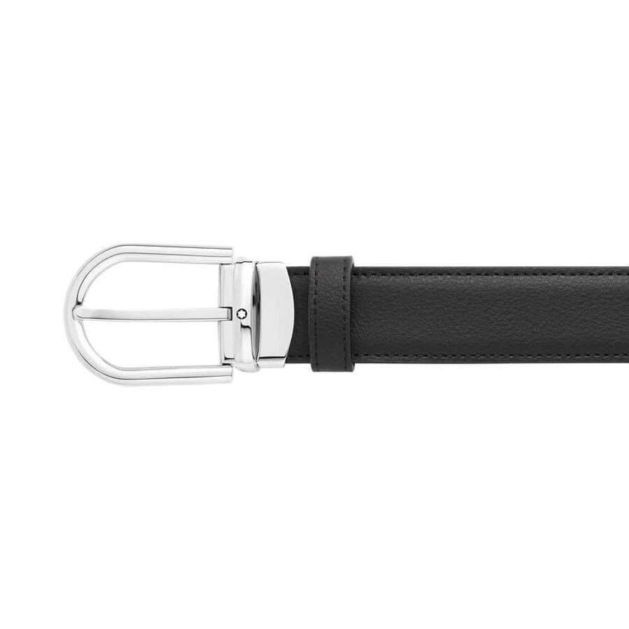 Montblanc Horseshoe Buckle Reversible Leather Belt - 2
