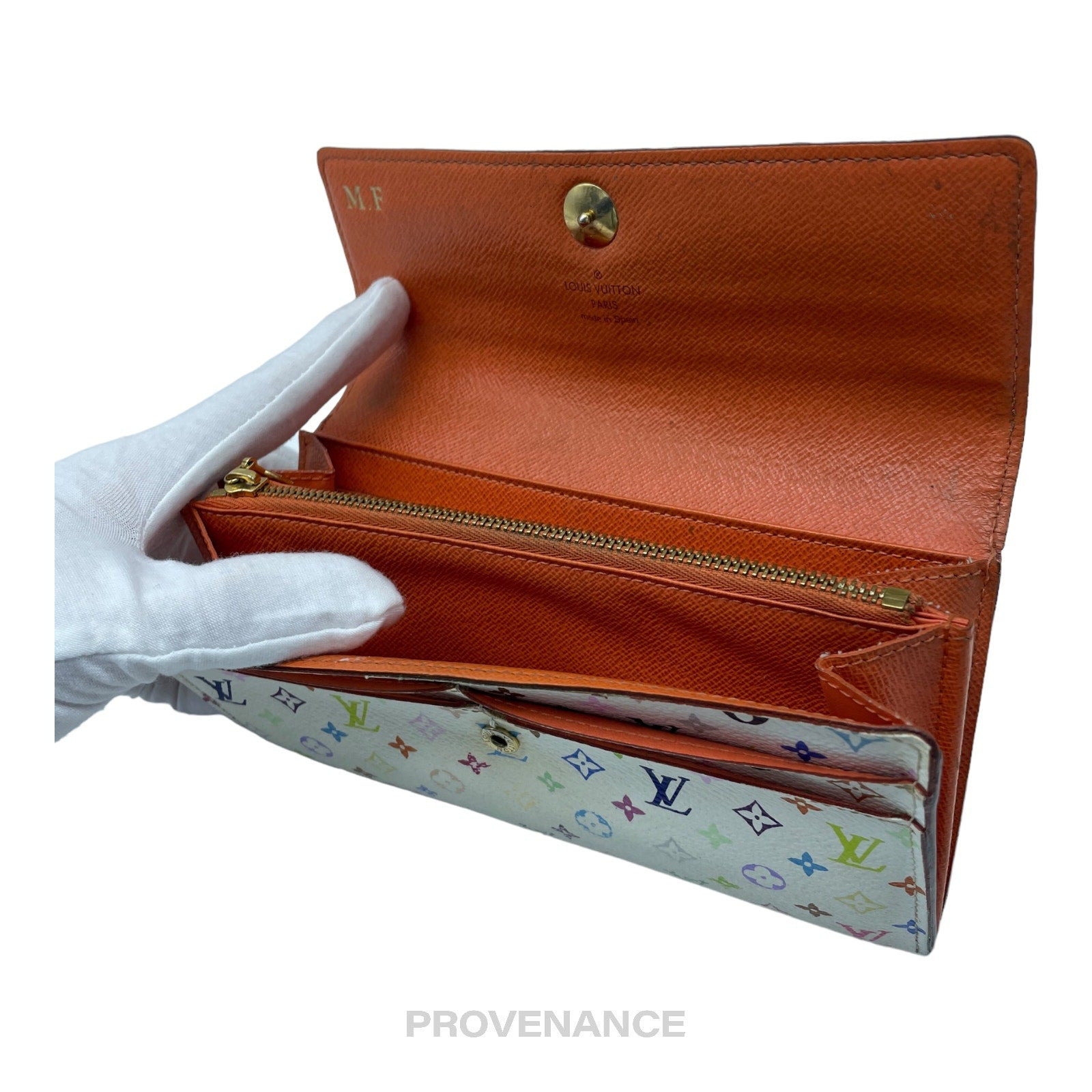 Louis Vuitton  Sarah Long Wallet - Monogram Multicolore Orange - 7