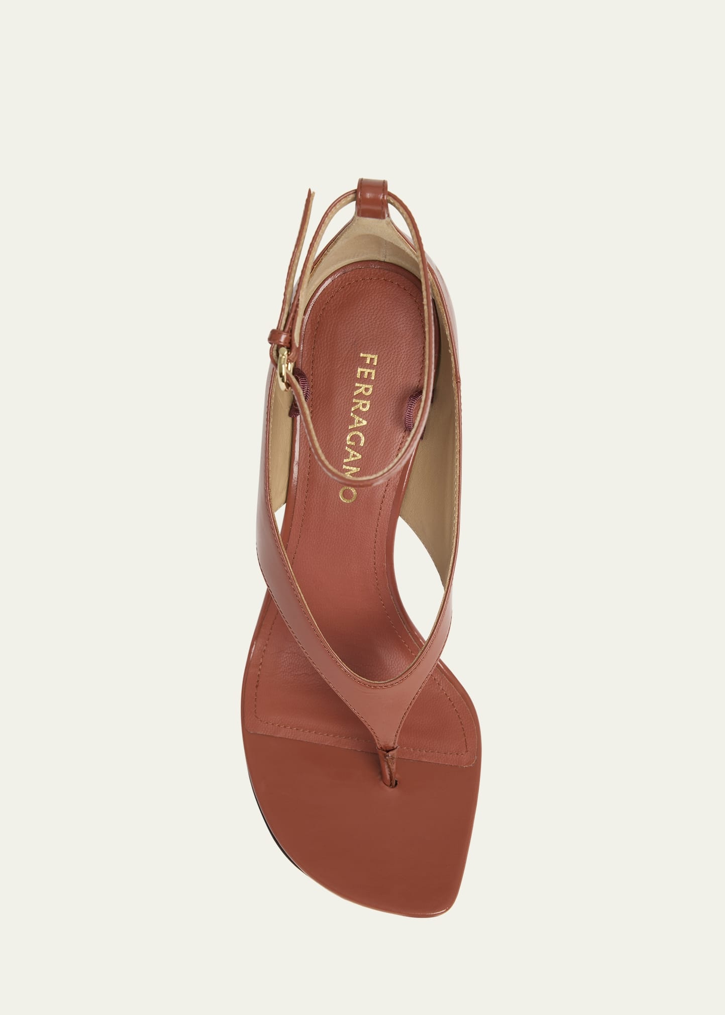 Leliu Leather Ankle-Wrap Thong Sandals - 5