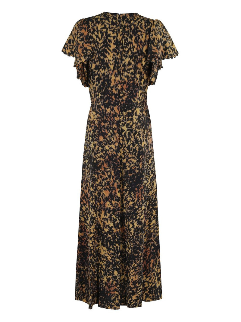 ULLA JOHNSON Blithe animal-print dress outlook