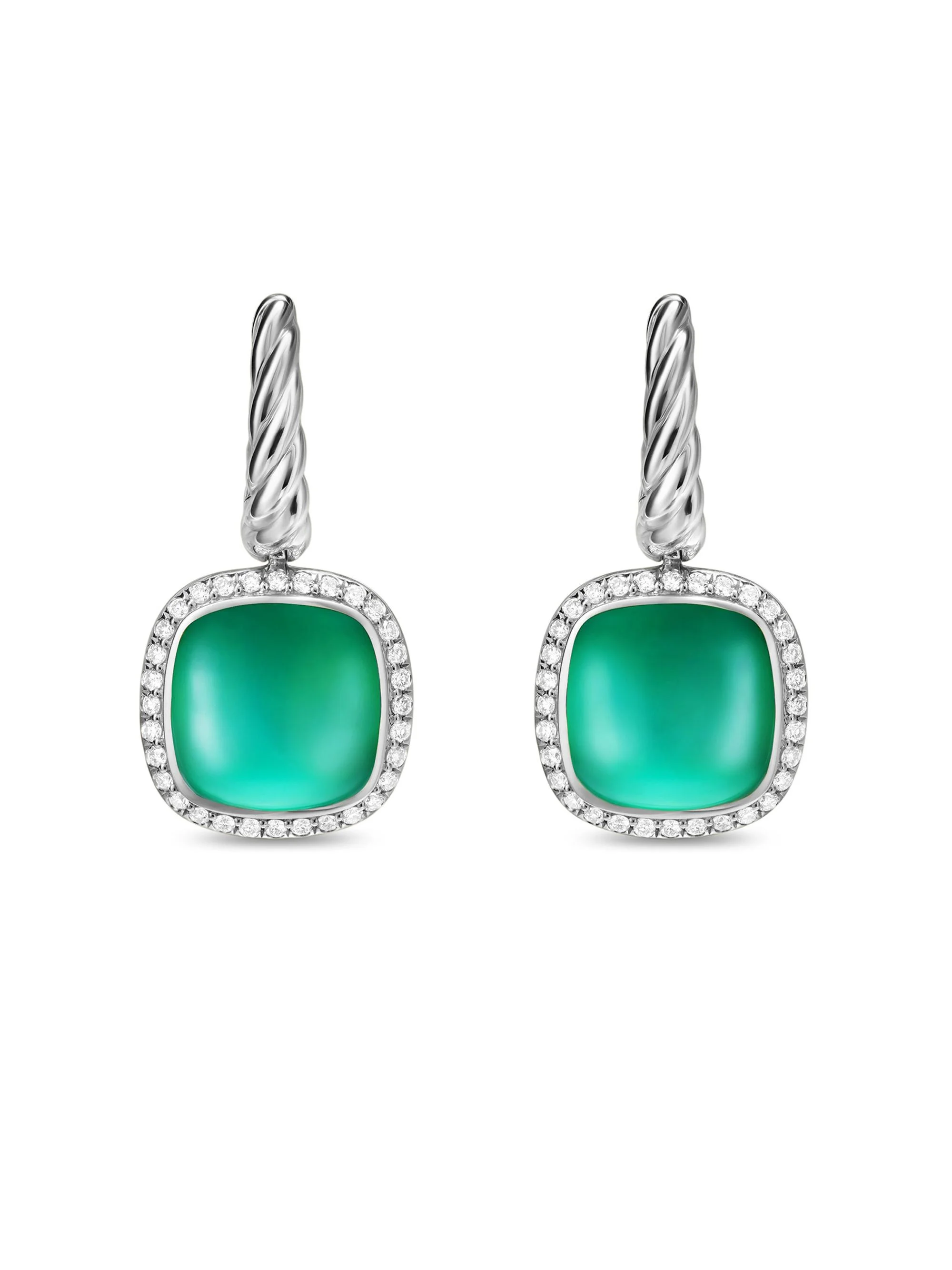 Women's Albion Drop Earrings in Sterling Silver - Lagoon Orchid - 1
