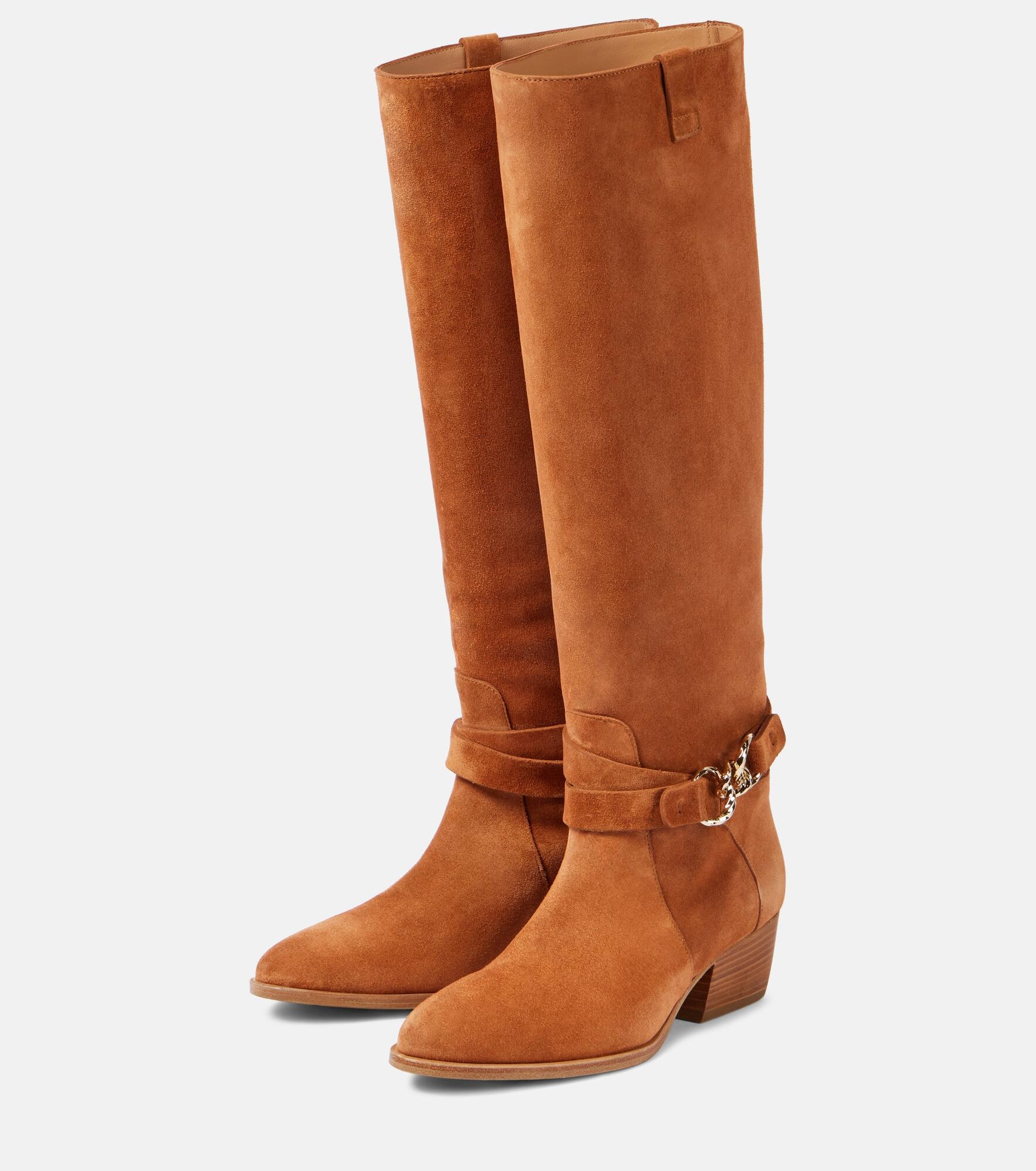 Willow suede cowboy boots - 4